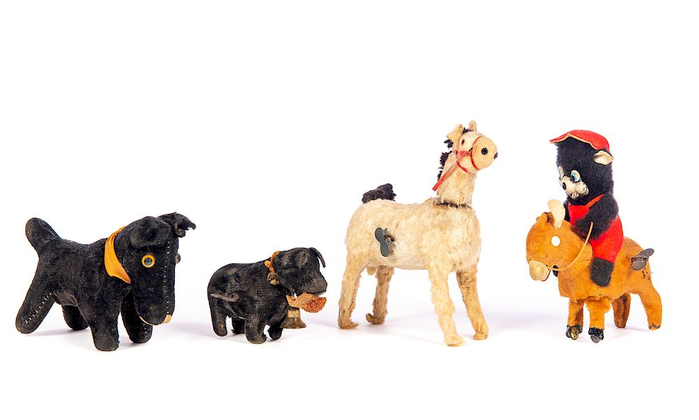 Appraisal: Antique Wind Up Animal Toys Good condition with normal wear