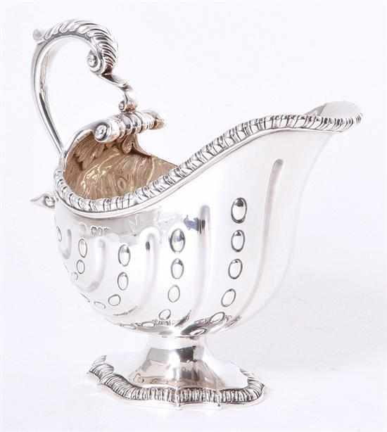 Appraisal: Very fine English sterling gravy boat London dated Regency design