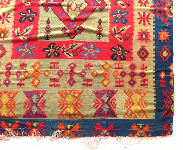 Appraisal: A Turkish kilim size approximately ft in x ft in