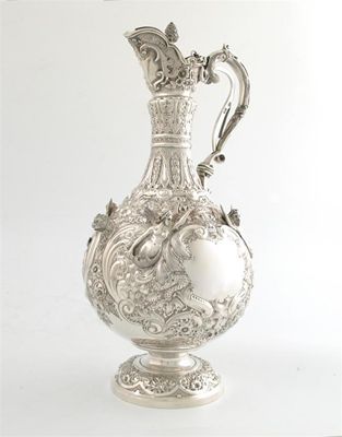 Appraisal: A late-Victorian silver Armada pattern ewer by Job Hall London