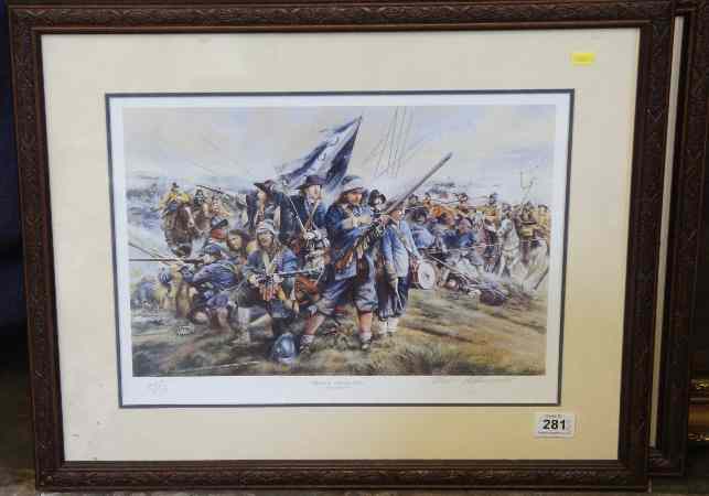 Appraisal: A pair of Limited Edition Prints of the Battle of