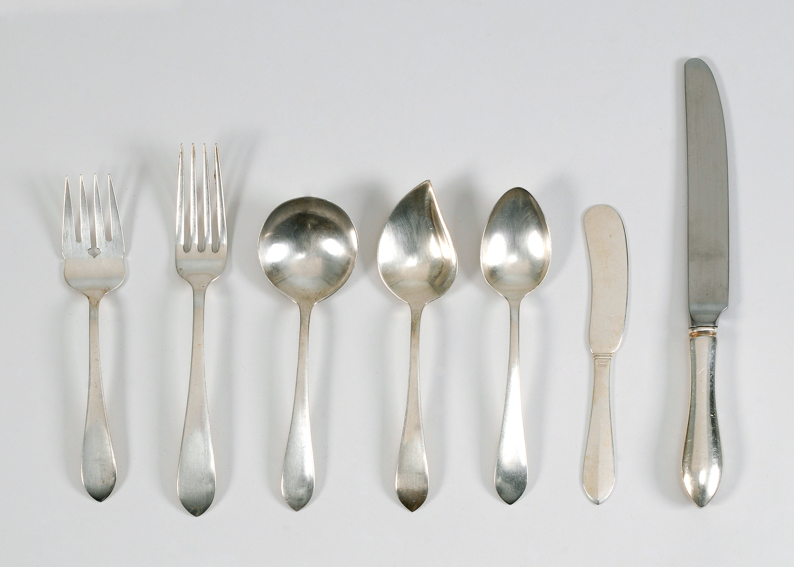 Appraisal: DOMINICK HAFF STERLING SILVER PARTIAL FLATWARE SERVICE th CenturyIn the