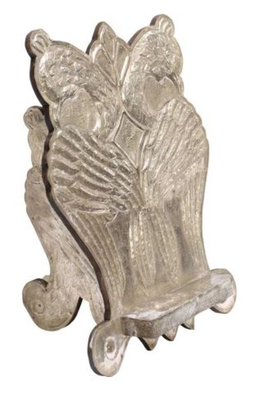 Appraisal: Spanish Colonial style figural bookstand atril repousse and chased silver-tone