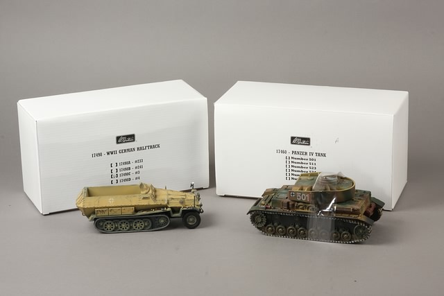 Appraisal: Lot of Britains WWII vehicles A German PZ- Tank together