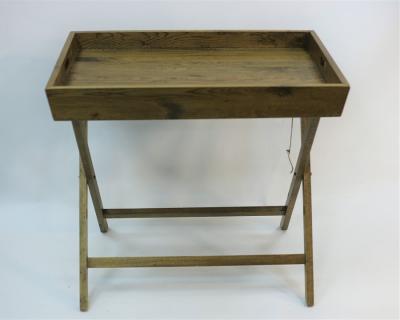 Appraisal: A butler's tray by OKA the oak tray with carry