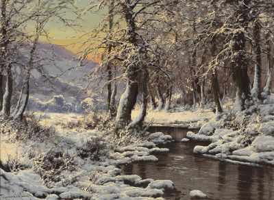 Appraisal: Laszlo Neogrady Hungarian - Winter Stream Oil on canvas signed