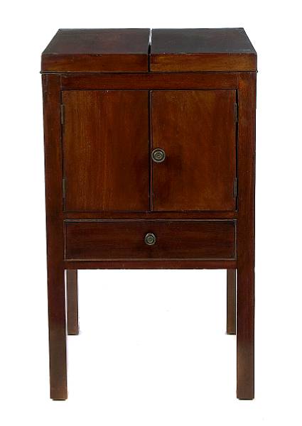 Appraisal: A George III mahogany wash stand height in width in