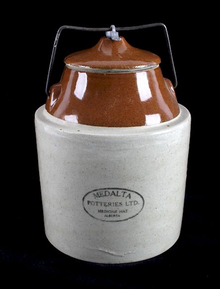 Appraisal: Medalta Potteries Ltd Lidded Jar Medicine Hat AB This is