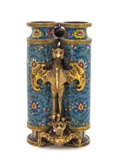 Appraisal: A Cloisonne Enamel 'Champion' Vase A Cloisonne Enamel 'Champion' Vase