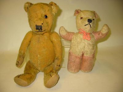 Appraisal: A pre-war Chiltern teddy bear covered in dark gold plush