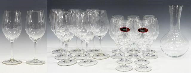 Appraisal: lot of Riedel colorless glass stemware and decanter all having