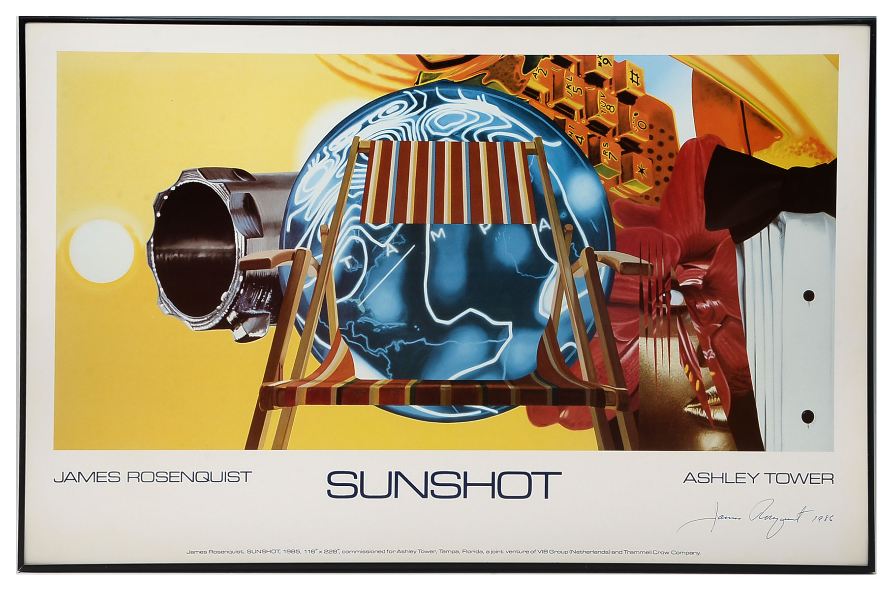 Appraisal: ROSENQUIST James American - Sunshot for Ashley Tower commissioned in