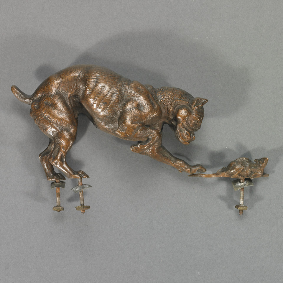 Appraisal: BOXER DOG TRAPPING A RAT After Henri Emile Adrien Trodoux