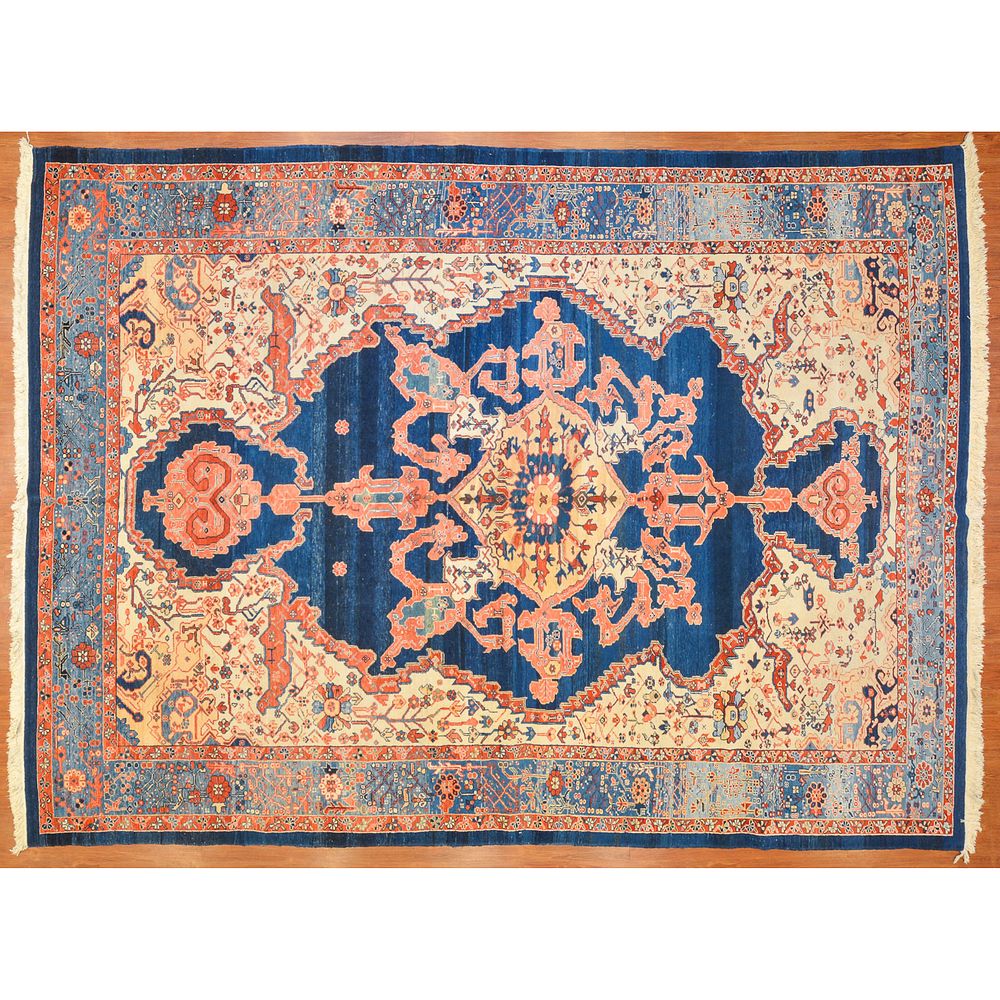 Appraisal: Azeri Carpet Turkey x Fourth quarter- th century hand-knotted wool