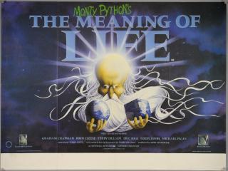 Appraisal: Monty Python's The Meaning of Life British Quad film poster