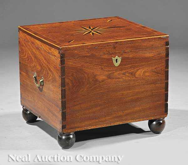 Appraisal: An American Inlaid Mahogany Cellarette early th c Mid-Atlantic or