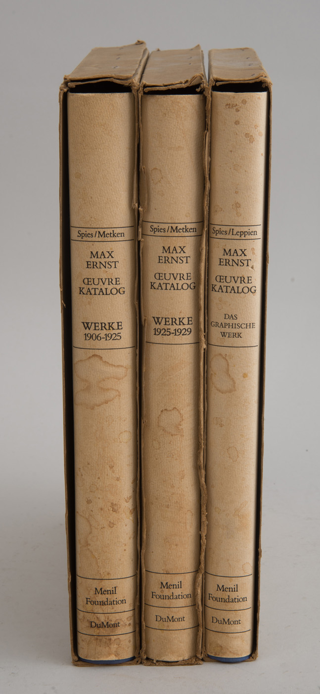 Appraisal: MAX ERNST - OEUVRE-KATALOG VOL I-III Three volumes including Das