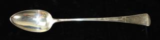 Appraisal: George III sterling silver stuffing spoon with fiddle thread end