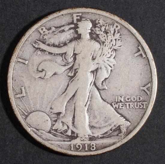 Appraisal: Fourteen United States walking Liberty type silver half dollars -