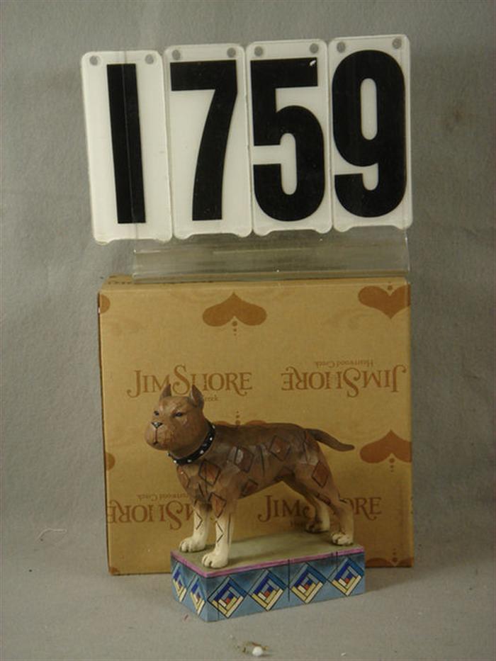 Appraisal: Jim Shore Heartwood Creek Scrappy Pit Bull Terrier Figurine number