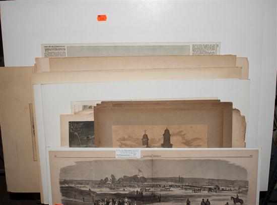 Appraisal: Baltimore Civil War views large assortment of images removed from