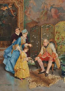 Appraisal: Giulio Rosati Italian - The Presentatio Giulio Rosati Italian -