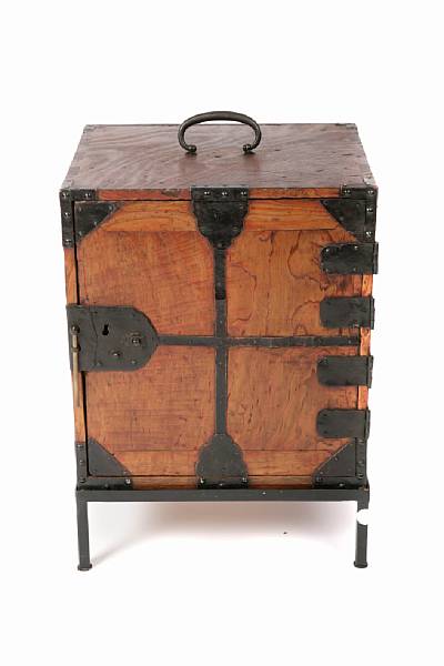 Appraisal: A Japanese sea chest on stand height in width in