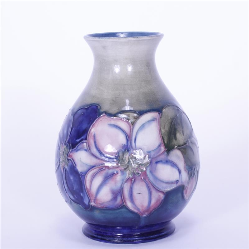 Appraisal: William Moorcroft floral art pottery vase Signed and marked on