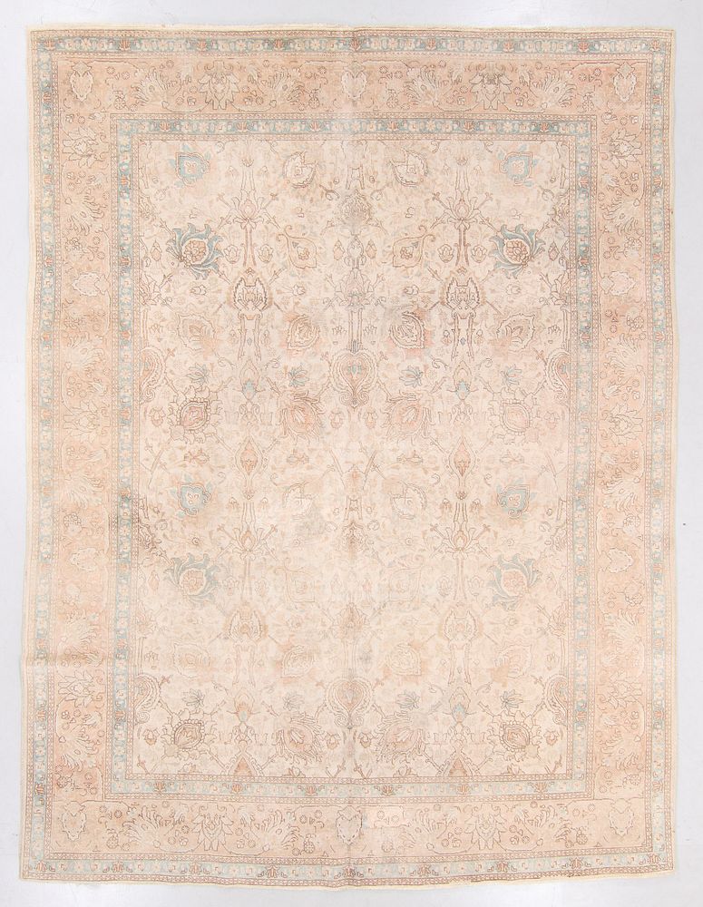 Appraisal: Semi-Antique Tabriz Rug Persia ' '' x ' '' Semi-Antique