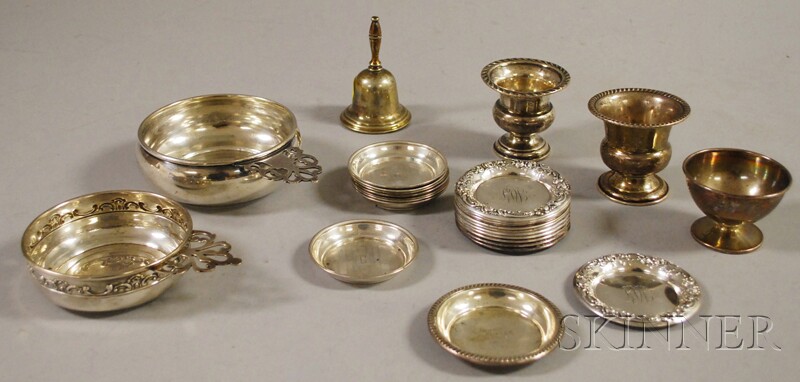 Appraisal: Small Group of Sterling Silver Tableware two porringers Wallace and