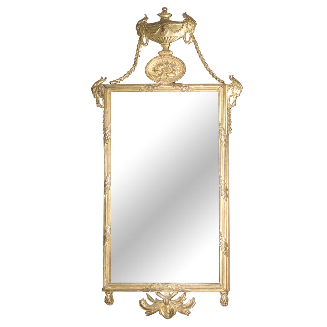 Appraisal: Neoclassical Style Gilt-Wood Mirror Height inches width inches