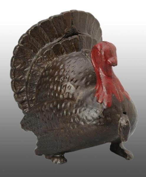 Appraisal: Cast Iron Large Turkey Still Bank Description Manufactured by A