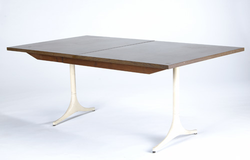 Appraisal: GEORGE NELSON HERMAN MILLER Rectangular extension table with integrated leaf