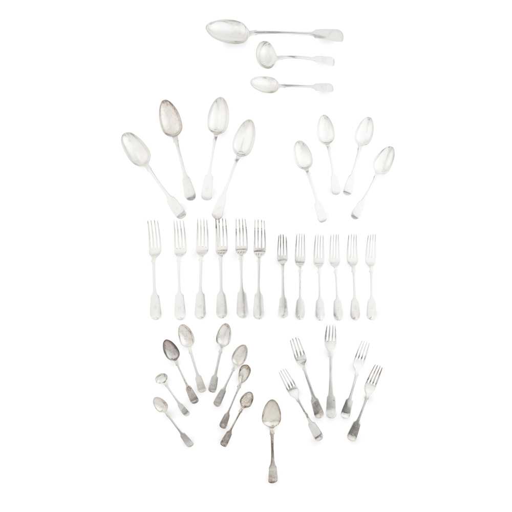 Appraisal: A COLLECTION OF FIDDLE PATTERN FLATWARE various makers and dates