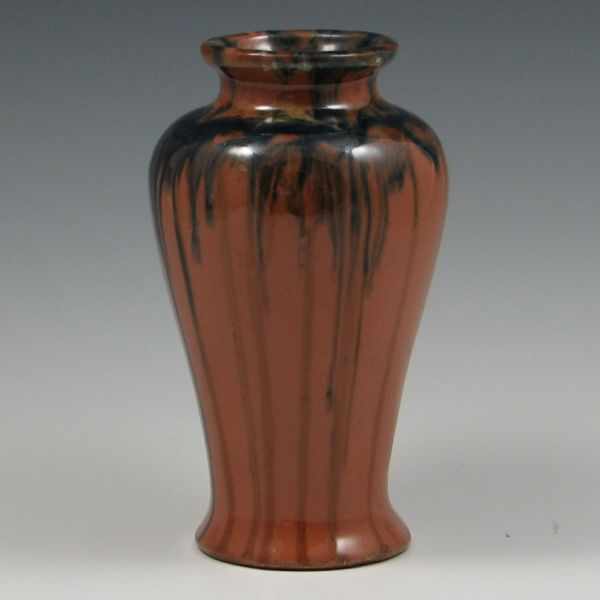 Appraisal: Peters and Reed Shadow Ware Vase unmarked hole in bottom