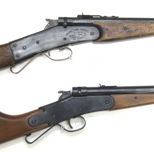 Appraisal: TWO BREAK OPEN SINGLE SHOT CALIBER YOUTH RIFLES Sierra Arms