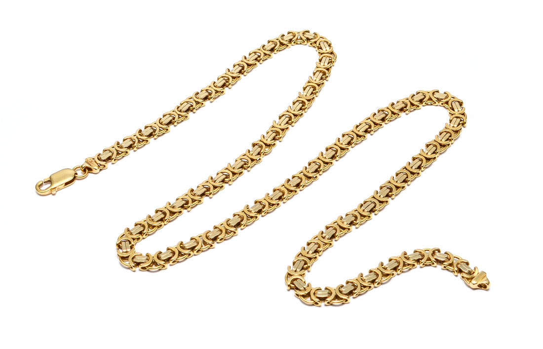 Appraisal: K SOLD LINK NECK CHAIN Hand crafted solid link gold