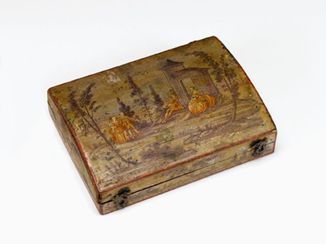 Appraisal: Early Louis XV aubergine and orange lacquer chinoiserie decorated work