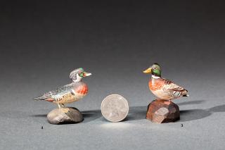 Appraisal: Diminutive Miniature Wood Duck Drake A Elmer Crowell - East