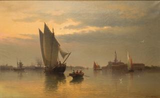 Appraisal: EUGENE CECCHINI Italian EUGENE CECCHINI Italian - VENETIAN VIEW oil