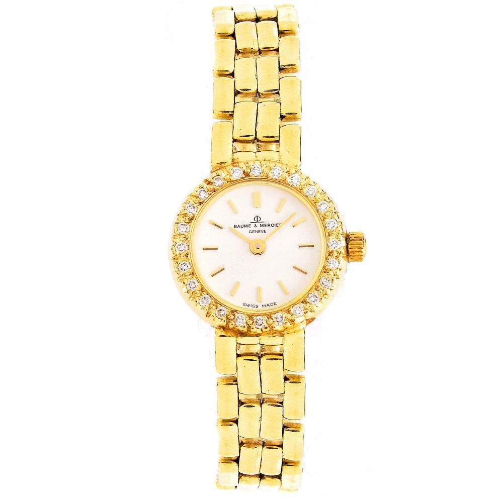 Appraisal: Lady's Baume Mercier Watch Lady's Baume Mercier Diamond and Karat