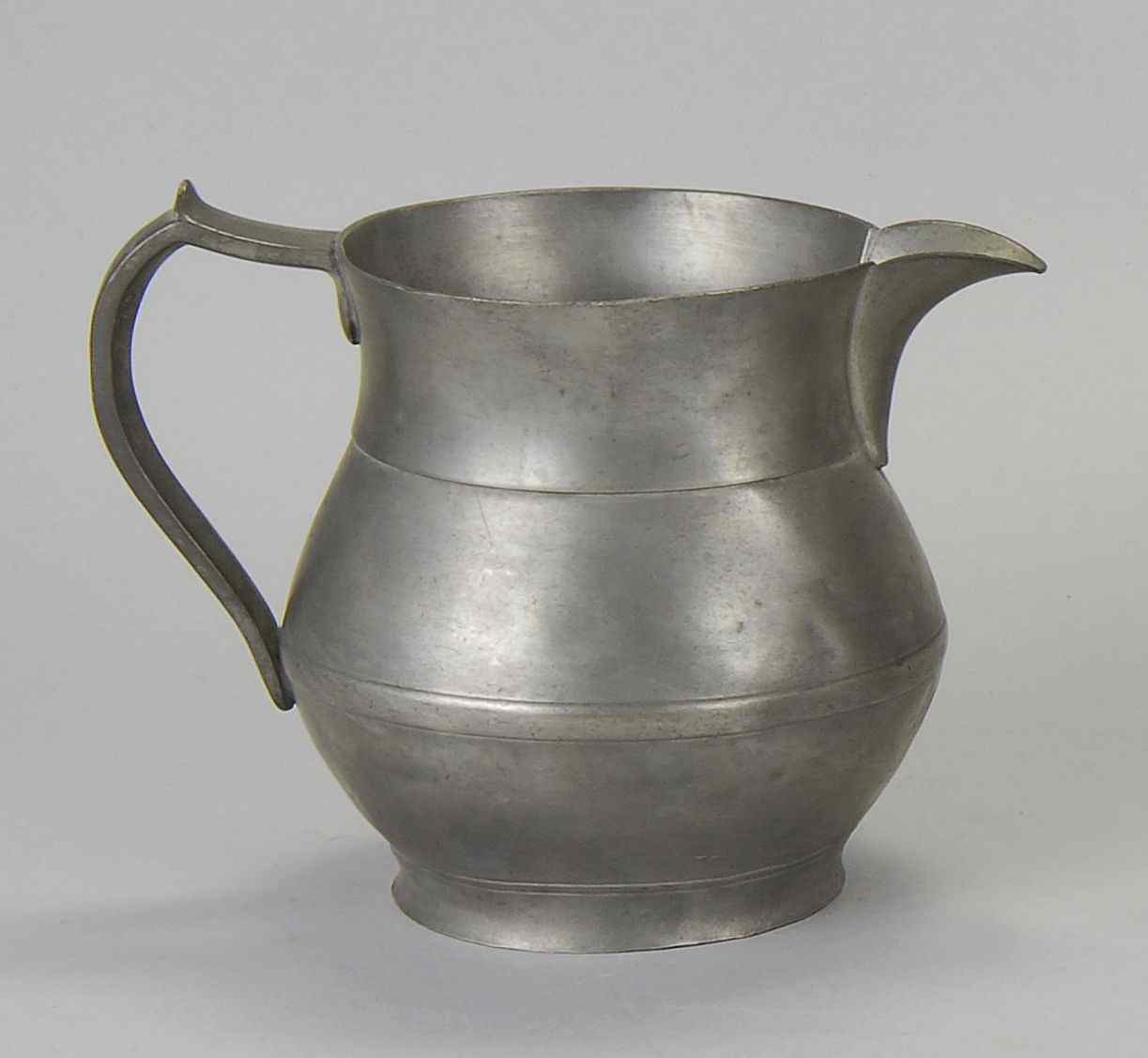 Appraisal: ANTIQUE AMERICAN PEWTER PITCHER BY RUFUS DUNHAM th CenturySigned R