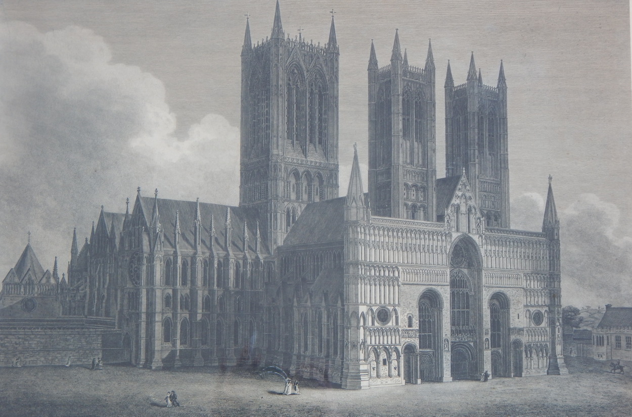 Appraisal: After Burgess Lincoln Cathedral published by the artist in printed