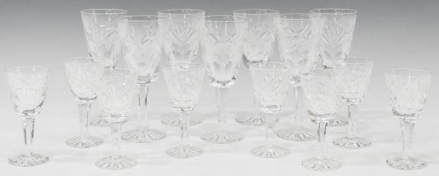 Appraisal: lot of Waterford Ashling cut crystal stemware all bearing acid-etched