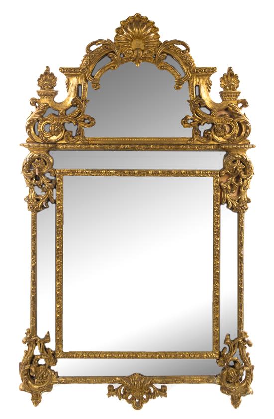 Appraisal: Sale Lot A Regence Style Giltwood Mirror th century the