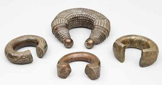 Appraisal: A group of four anklets West Africa three th century