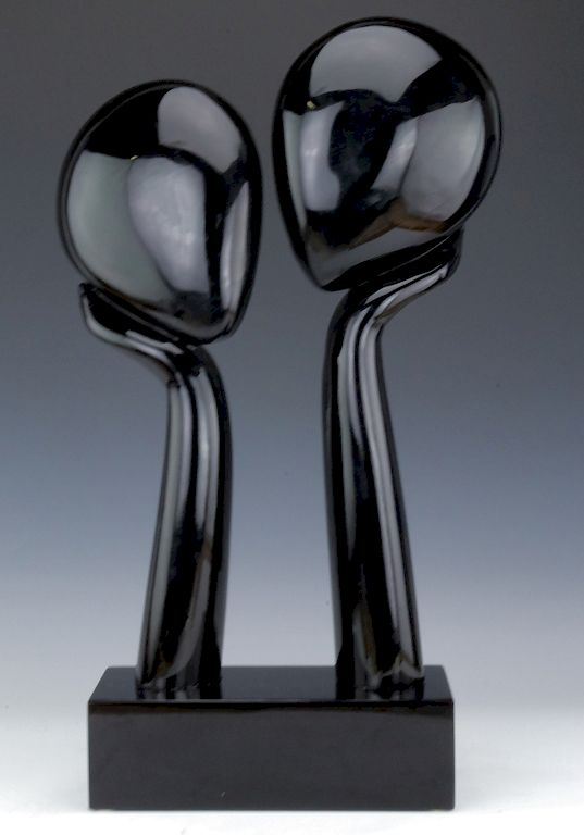 Appraisal: Loredano Rosin Murano Art Glass Lovers Sculpture Signed original Lovers