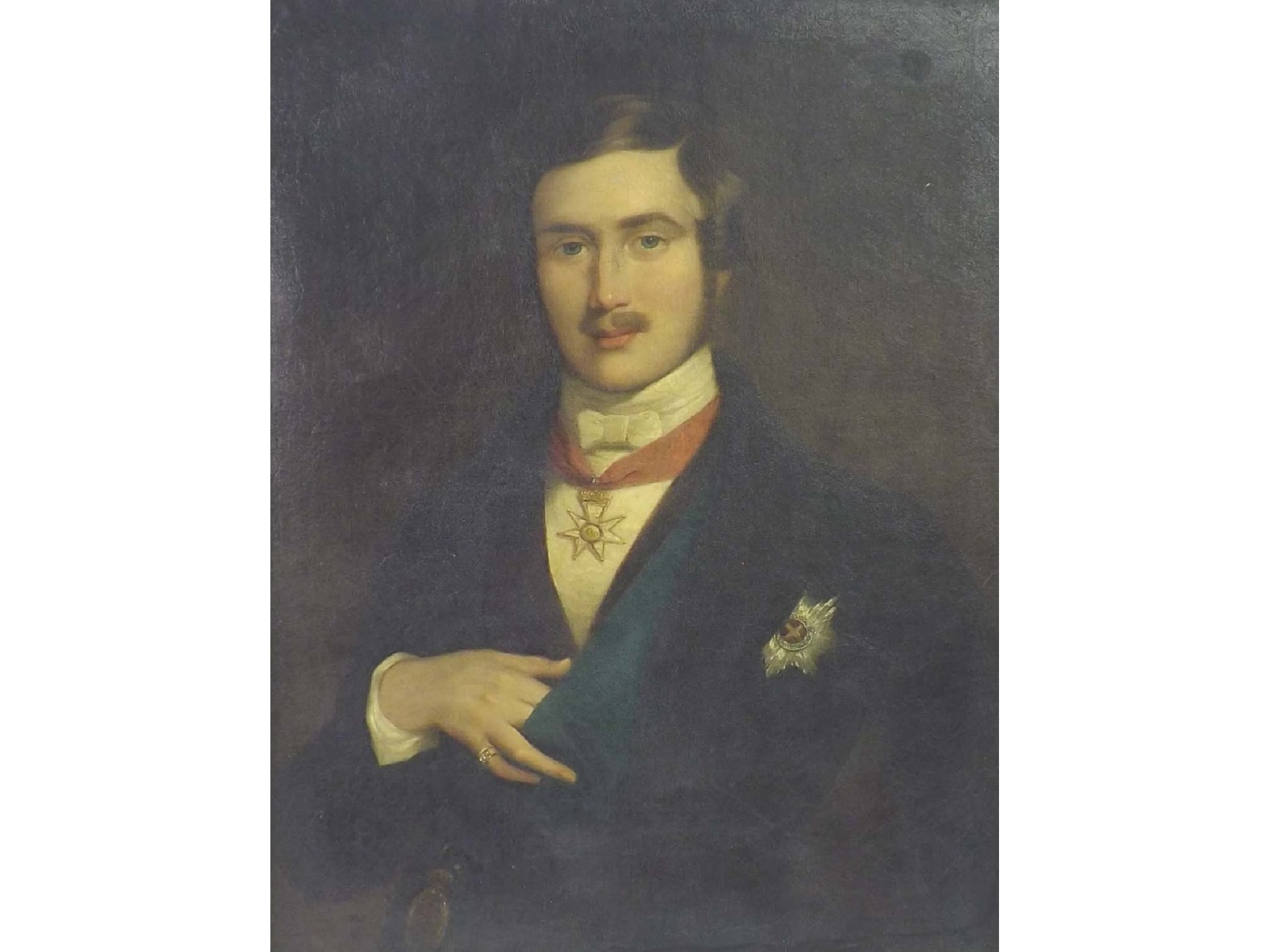 Appraisal: th Century School - half length portrait of Prince Albert