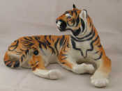 Appraisal: A Soviet Russian ceramic model of a tiger lying down