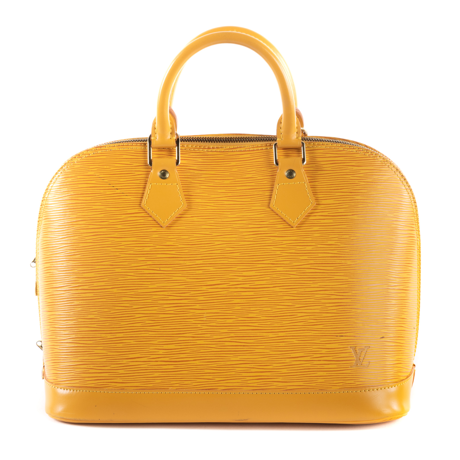 Appraisal: A LOUIS VUITTON EPI ALMA PM A yellow Epi leather